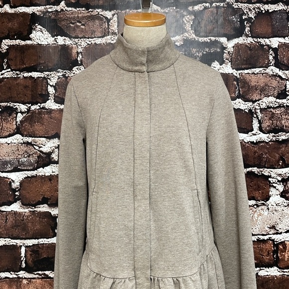 Cabi Sweatshirt Jacket Women's Small Brown Weekend Topper Knit Full Zip Pockets - Picture 7 of 16
